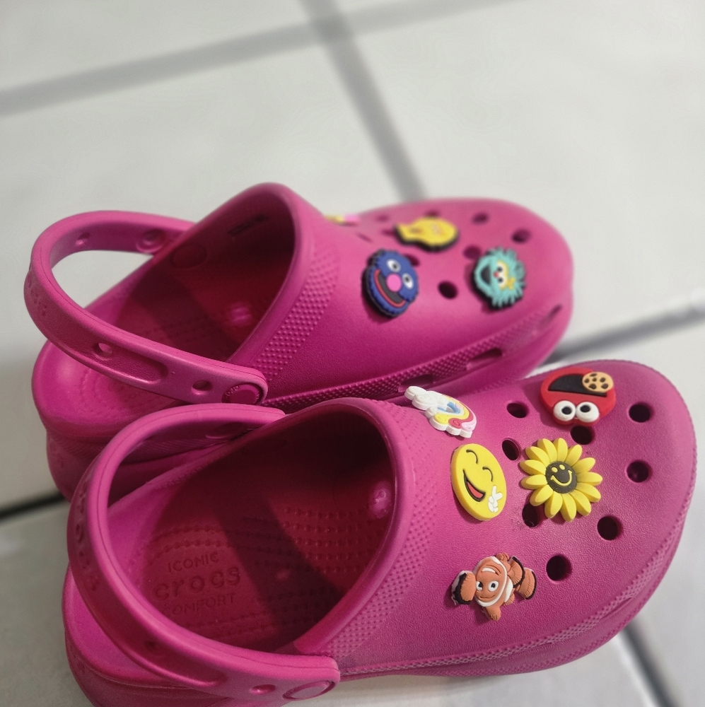 Crocs Kids Pink Clogs